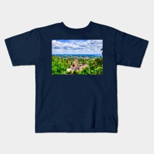 Great Malvern Priory in Malvern, Worcestershire, England Kids T-Shirt